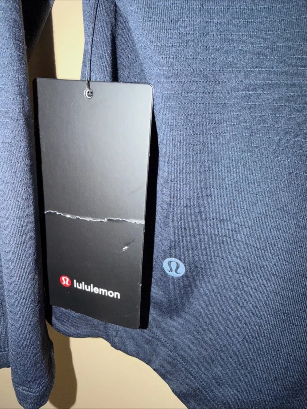 Lululemon License to Train Hoodie Men's Small Blue Stretch Performance Gym $118 - Picture 6 of 7